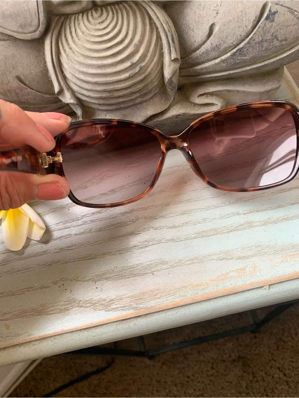 Tortoiseshell Brown Gradient Women's Sunglasses